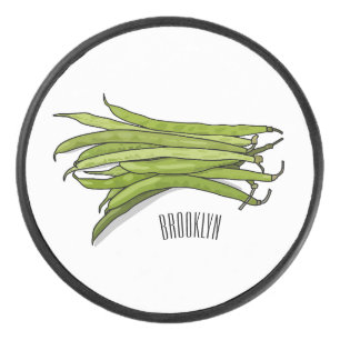 Palet De Hockey Illustration de haricots verts