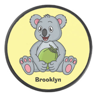 Palet De Hockey Illustration de la koala de Cute et de la noix de
