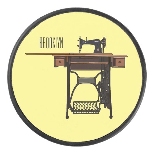 Palet De Hockey Illustration de la machine à coudre (Devant)