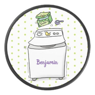 Palet De Hockey Illustration de lave-linge mignonne