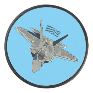 Palet De Hockey Illustration de l'avion de chasse