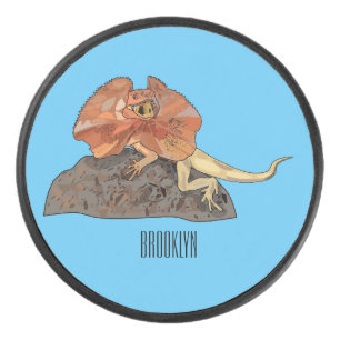 Palet De Hockey Illustration de lézard à col frisé