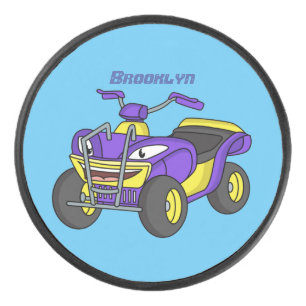 Palet De Hockey Illustration de moto Purple Quad