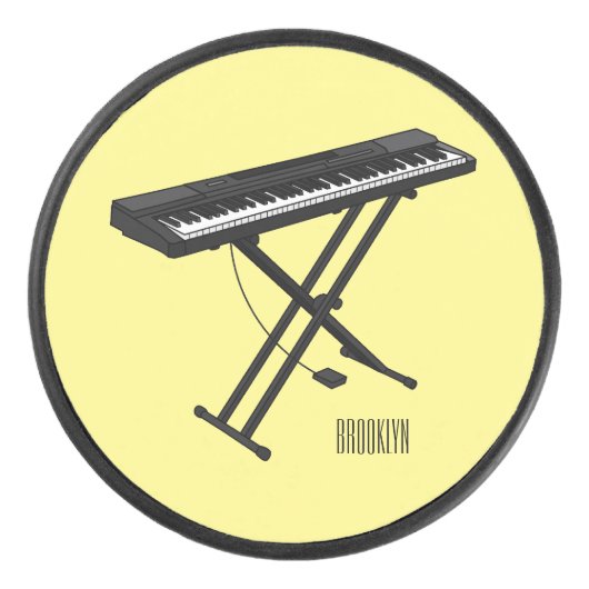 Palet De Hockey Illustration de piano clavier (Devant)