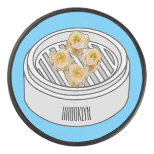 Palet De Hockey Illustration de Shumai dim sum