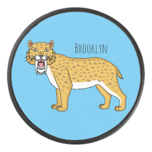 Palet De Hockey Illustration de tigre à dents de sabre