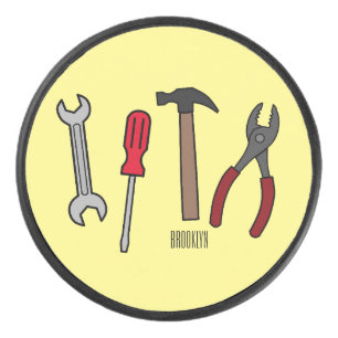 Palet De Hockey Illustration des outils de menuiserie