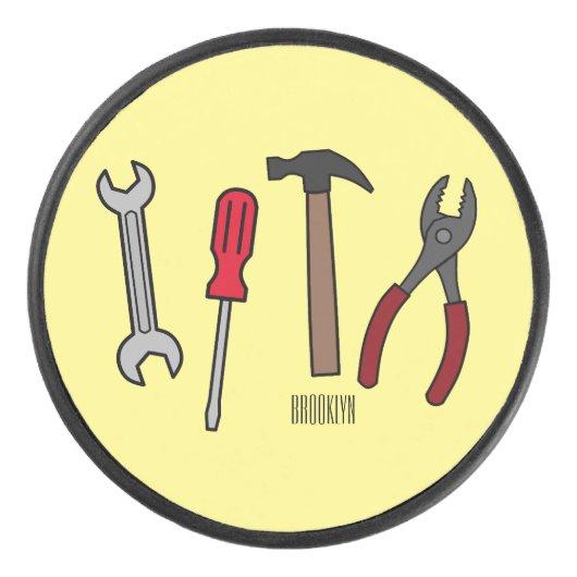 Palet De Hockey Illustration des outils de menuiserie (Devant)