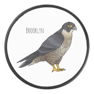 Palet De Hockey Illustration d'oiseau de faucon pèlerin