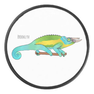 Palet De Hockey Illustration du caméléon de Jackson
