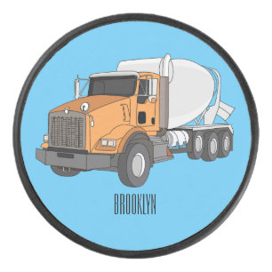 Palet De Hockey Illustration du camion de mélange de béton