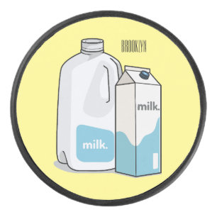 Palet De Hockey Illustration du lait