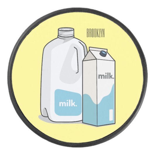 Palet De Hockey Illustration du lait (Devant)
