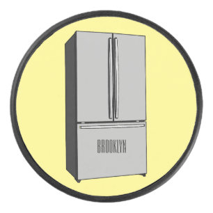 Palet De Hockey Illustration du réfrigérateur de porte française