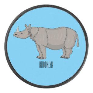Palet De Hockey Illustration du rhinocéros de Javan
