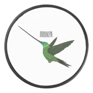 Palet De Hockey Illustration d'un colibri à bec épée