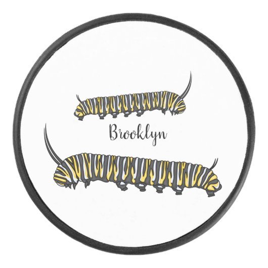 Palet De Hockey Illustration Monarch caterpillar (Devant)