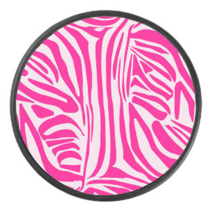 Palet De Hockey Impression zèbre rose