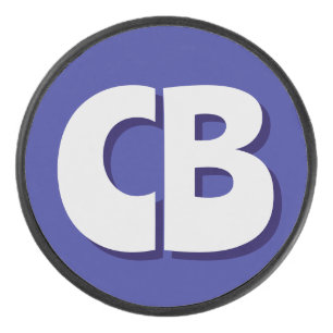 Palet De Hockey Initiales minimalistes Monogrammes professionnels 