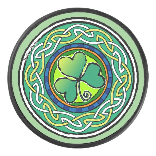 Palet De Hockey Irish shamrock (Devant)