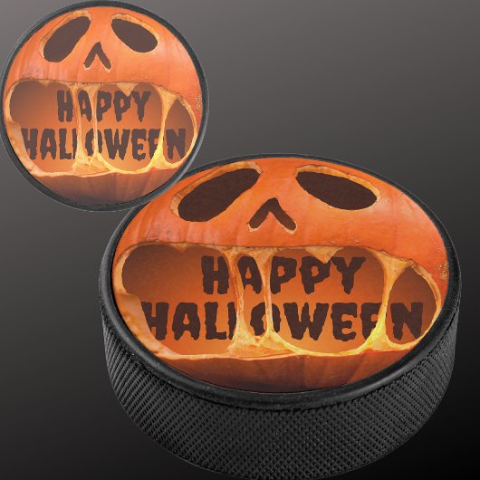 Palet De Hockey Jack o'lantern citrouille Halloween
