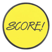 Palet de hockey jaune Score (Devant)
