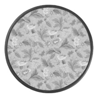 Palet De Hockey Joli motif floral gris