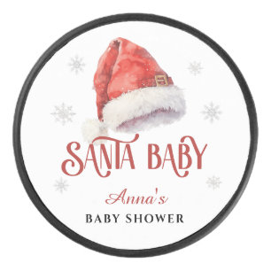 Palet De Hockey Jolly Santa Hat Baby shower invité gardien cadeau