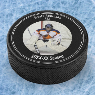 Palet De Hockey Joueur de hockey sur glace personnalisé avec photo