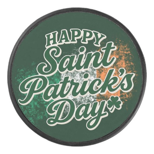 Palet De Hockey Joyeuse Saint Patrick vintage (Devant)