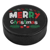 Palet De Hockey Joyeux Noël Rouge Vert Blanc (3/4/2016 12:00:00 AM)
