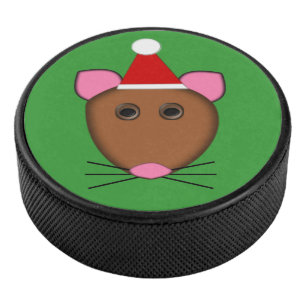 Palet De Hockey Joyeux Noël Souris Hockey Puck