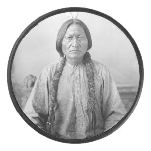 Palet De Hockey Lakota Leader assis Bull Amérindien
