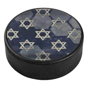 Palet De Hockey l'ambiance forte de Hanukkah de SlipperyJoe's étoi