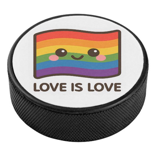 Palet De Hockey L'amour est l'amour - Kawaii Rainbow Design (3/4/2016 12:00:00 AM)