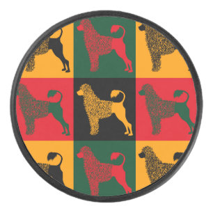 Palet De Hockey Le chien d'eau portugais intelligent