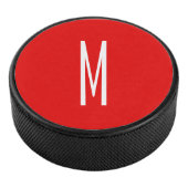 Palet De Hockey Lettre initiale Monogramme Style moderne Rouge Bla (3/4/2016 12:00:00 AM)