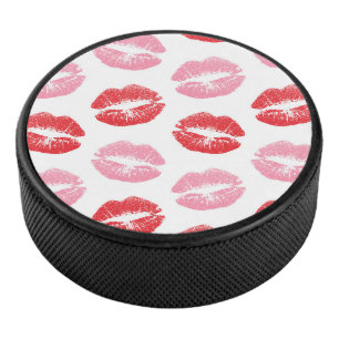 Palet De Hockey Lèvres rouges et roses, Motif des lèvres, bâton à