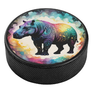 Palet De Hockey L'hippopotame spectral : un voyage holographique