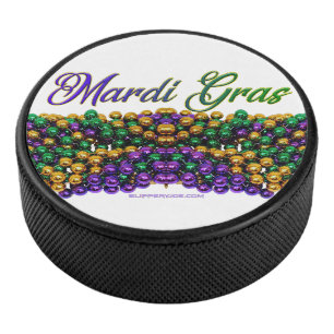 Palet De Hockey L'image emblématique sur le thème de Mardi Gras de