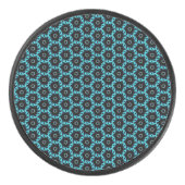 Palet De Hockey Mandala bleu électrique (Devant)