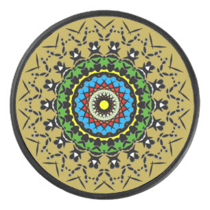 Palet De Hockey Mandala floral sans couture