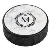Palet De Hockey Marbre blanc Black Laurel Wreath Monogramme (3/4/2016 12:00:00 AM)