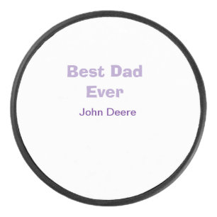 Palet De Hockey Meilleur papa de tous joyeuse fête des pères nom p