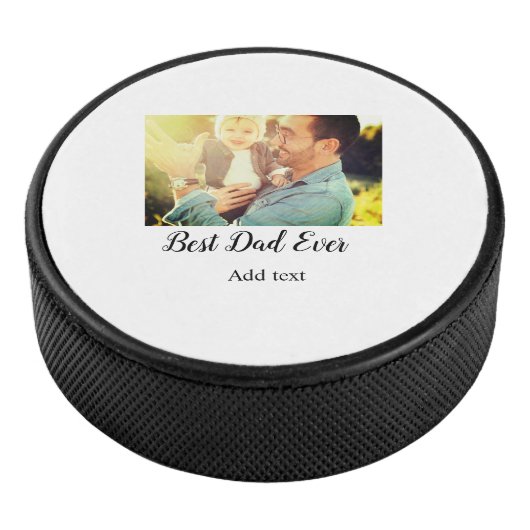 Palet De Hockey Meilleur papa jamais fête des pères fils fille pap (3/4/2016 12:00:00 AM)