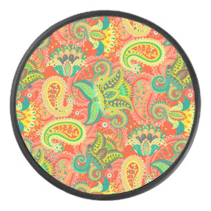 Palet De Hockey Mignon motif paisley sans couture coloré
