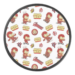 Palet De Hockey Mignon motif sans couture de Iron Man Chibi - Supe