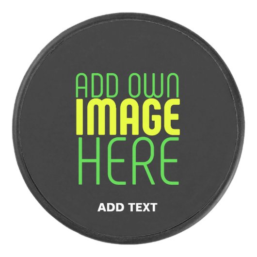 PALET DE HOCKEY MODÈLE DE TEXTE D'IMAGE NOIRE SIMPLE ET MODERNE (Devant)