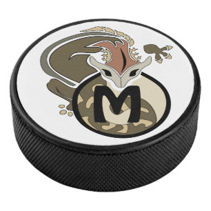 Palet De Hockey Monogramme de salamandre en tête de marteau