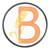 Palet De Hockey monogramme floral B lettre majuscule (Devant)